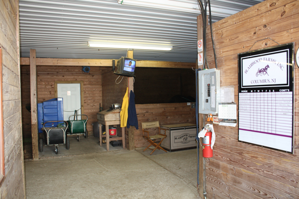 Stable back area at Blairwood Farms